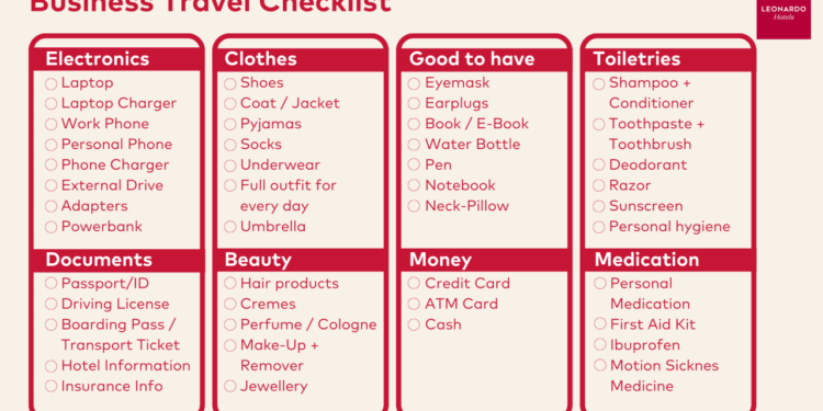 Business Travel Packing Essentials